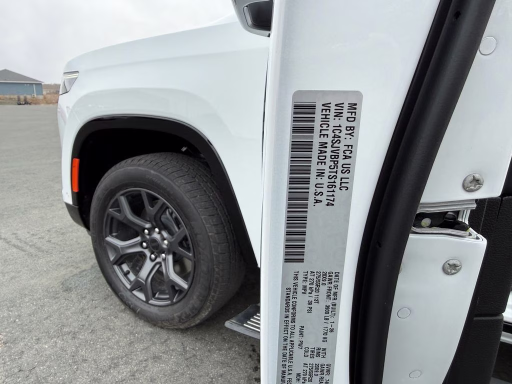 2026 Bright White Clearcoat Jeep Grand Wagoneer Limited 4X4 SUV