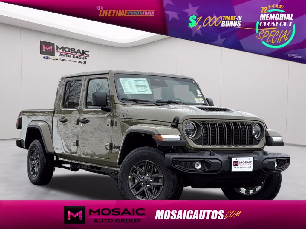 2026 41 Jeep Gladiator Sport S Dark Sky Appearance Package 4X4 Truck