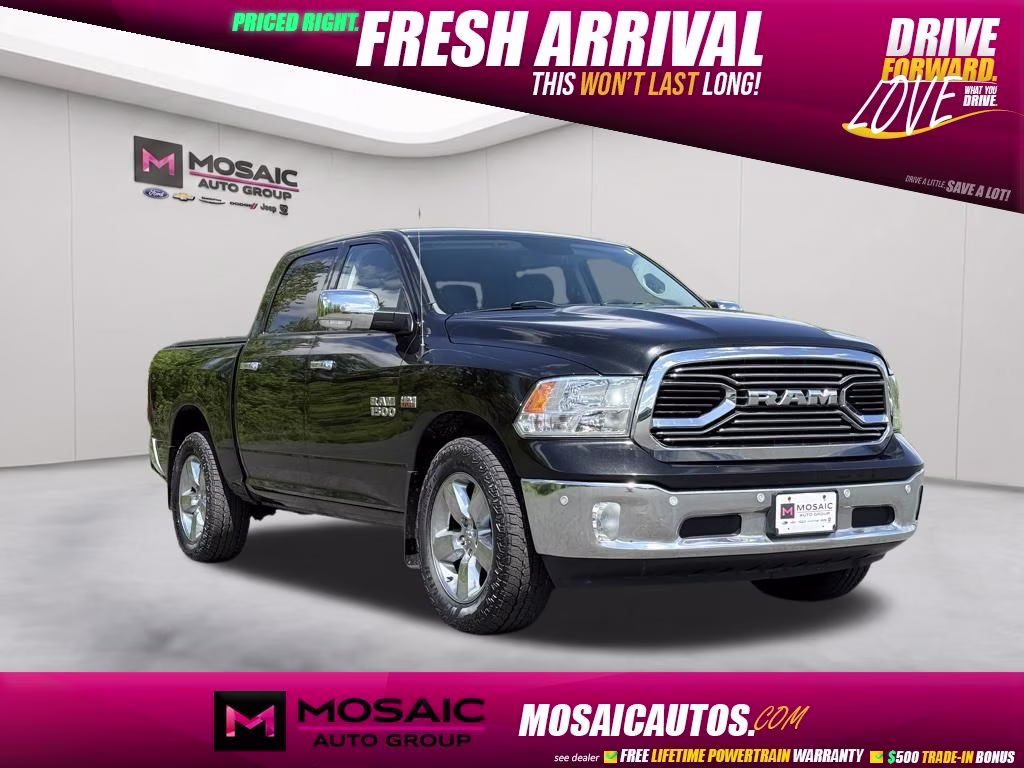 2016 Brilliant Black Crystal Pearlcoat Ram 1500 Big Horn 4X4 Truck