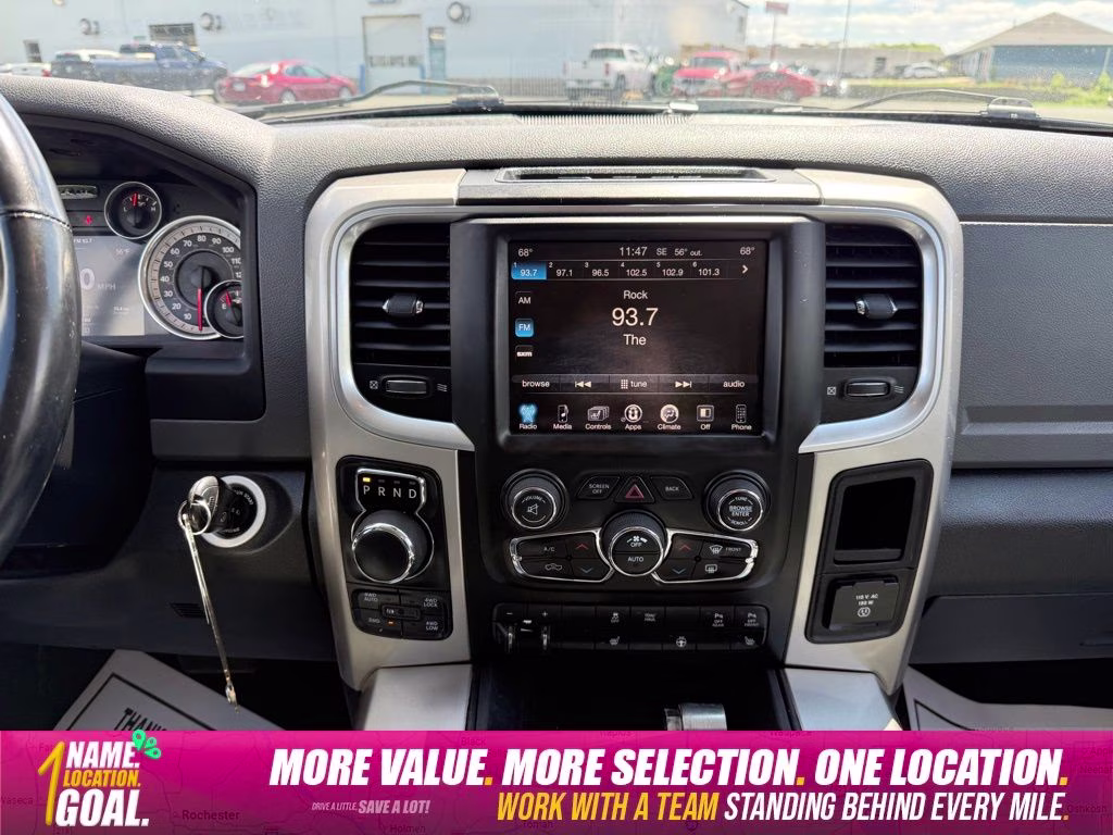 2016 Brilliant Black Crystal Pearlcoat Ram 1500 Big Horn 4X4 Truck