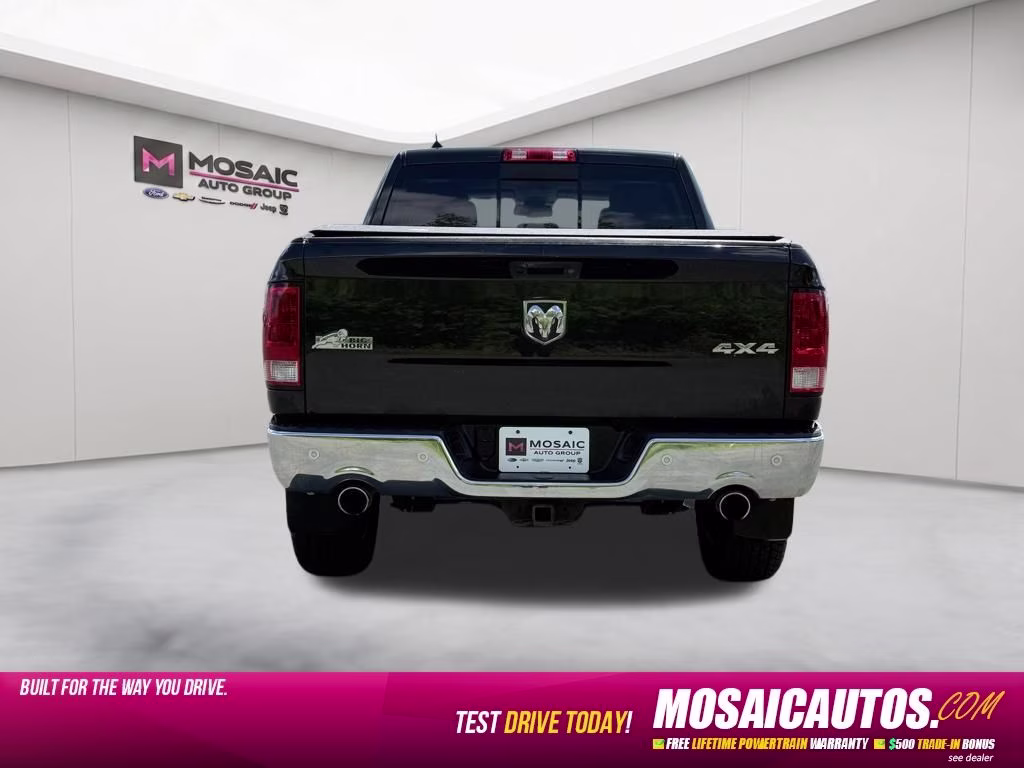 2016 Brilliant Black Crystal Pearlcoat Ram 1500 Big Horn 4X4 Truck