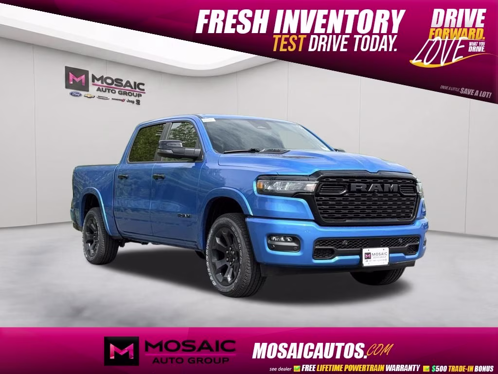 2026 Hydro Blue Pearlcoat Ram 1500 Big Horn/Lone Star 4X4 Truck