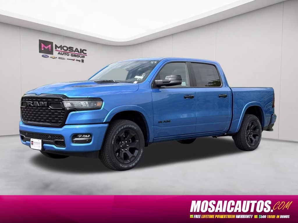 2026 Hydro Blue Pearlcoat Ram 1500 Big Horn/Lone Star 4X4 Truck
