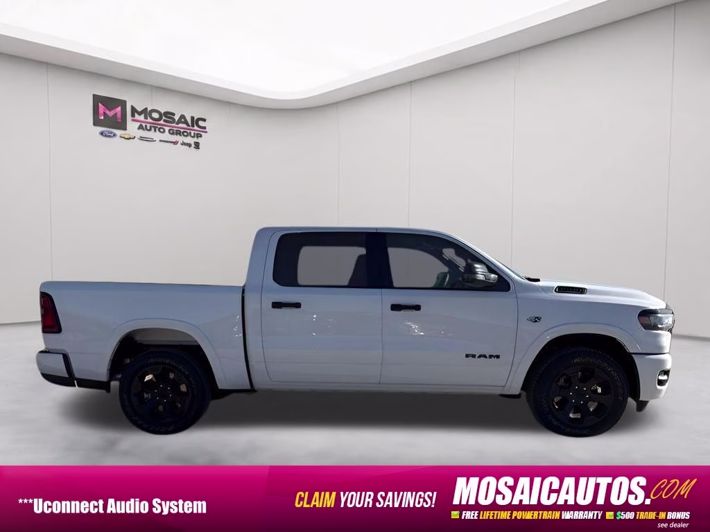 2026 Bright White Clearcoat Ram 1500 Big Horn Night Edition 4X4 Truck