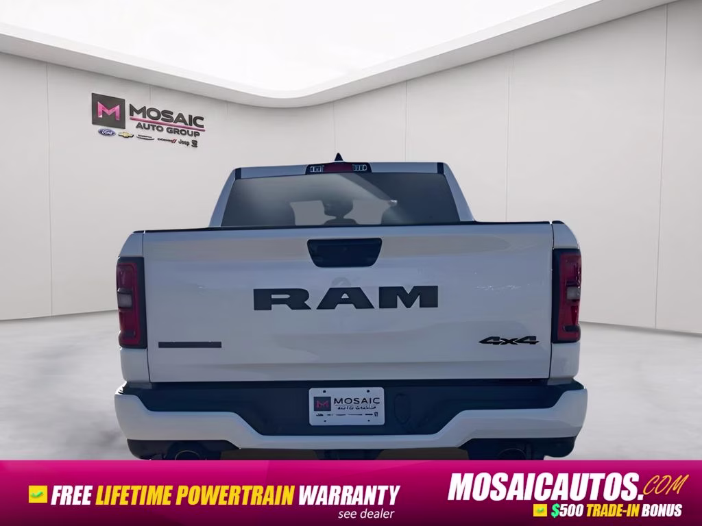 2026 Bright White Clearcoat Ram 1500 Big Horn Night Edition 4X4 Truck
