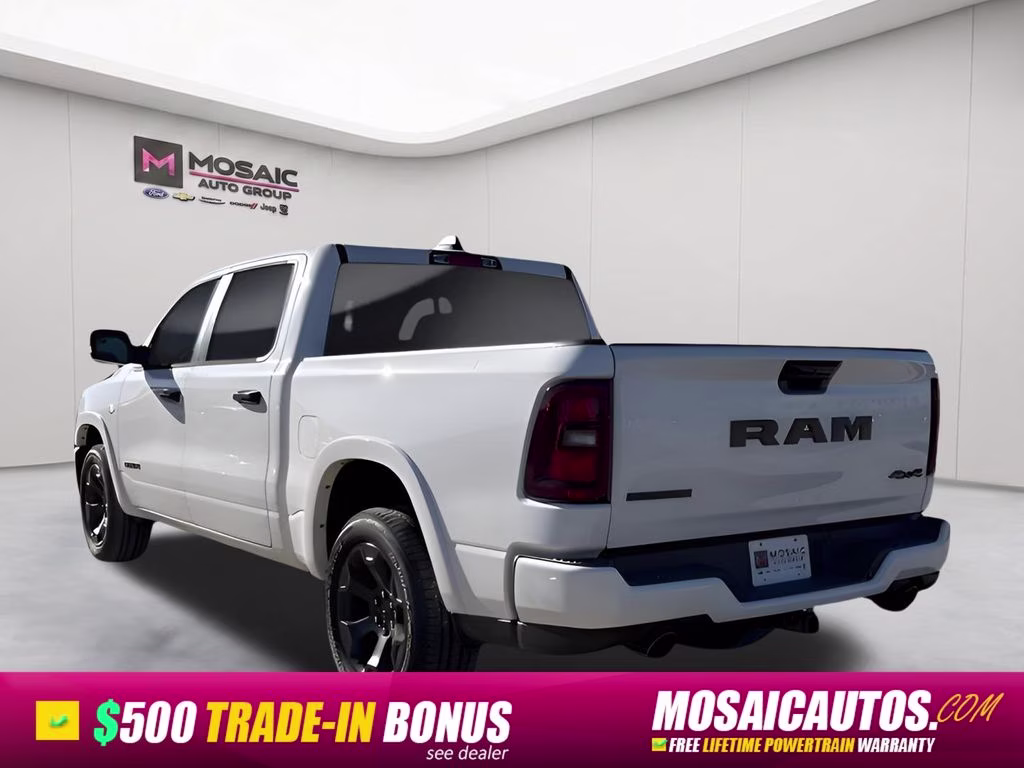 2026 Bright White Clearcoat Ram 1500 Big Horn Night Edition 4X4 Truck