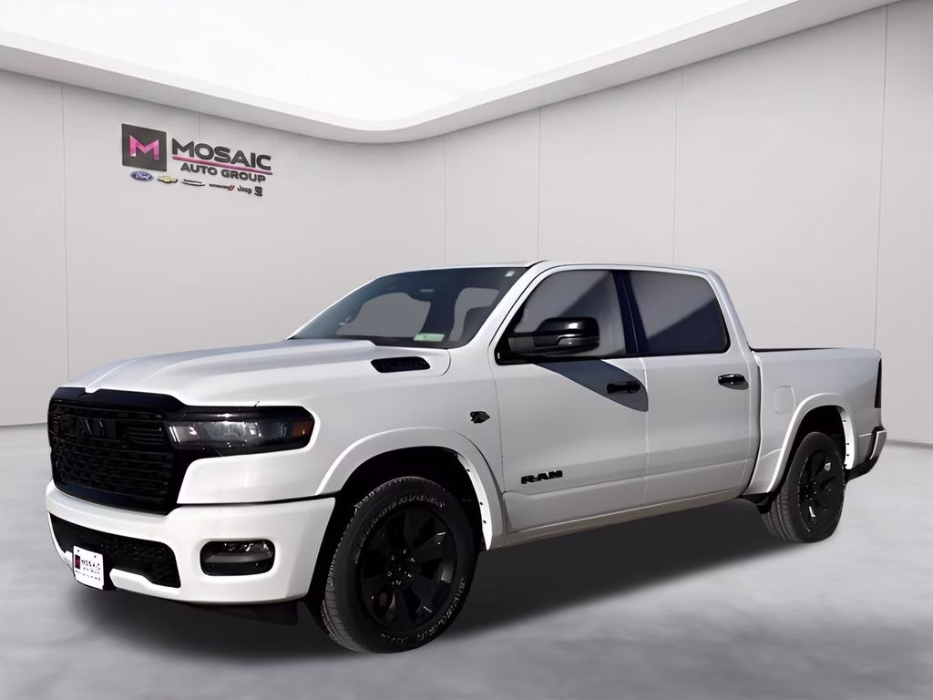 2026 Bright White Clearcoat Ram 1500 Big Horn Night Edition 4X4 Truck