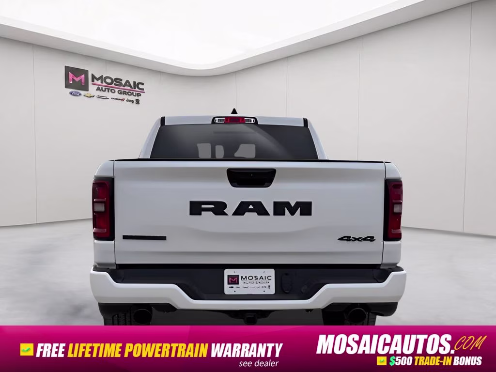 2026 Bright White Clearcoat Ram 1500 Big Horn Night Edition 4X4 Truck