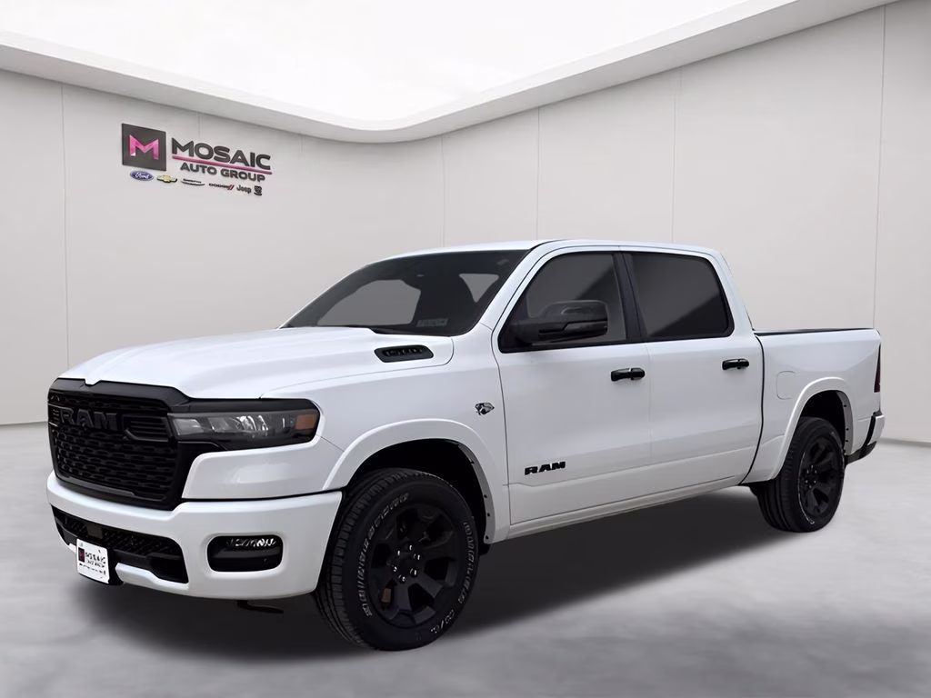 2026 Bright White Clearcoat Ram 1500 Big Horn Night Edition 4X4 Truck