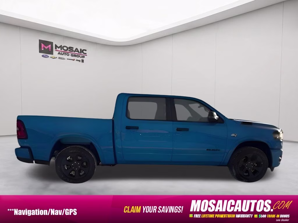 2026 Hydro Blue Pearlcoat Ram 1500 Big Horn Night Edition 4X4 Truck