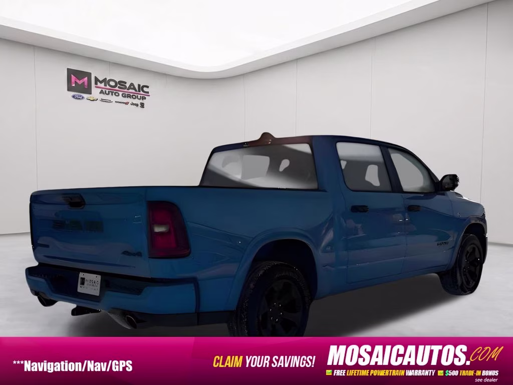 2026 Hydro Blue Pearlcoat Ram 1500 Big Horn Night Edition 4X4 Truck