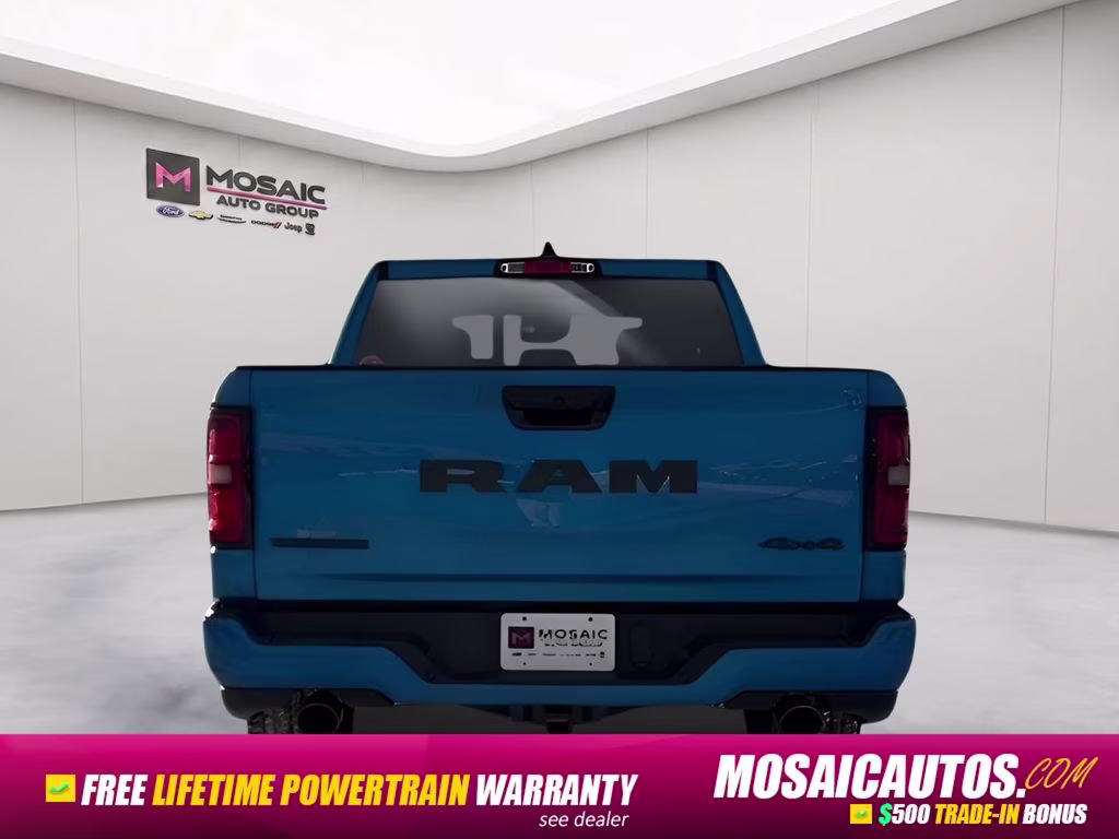 2026 Hydro Blue Pearlcoat Ram 1500 Big Horn Night Edition 4X4 Truck