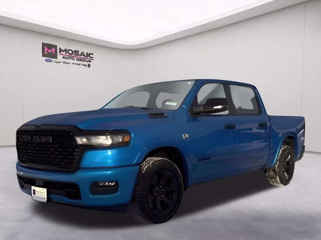 2026 Hydro Blue Pearlcoat Ram 1500 Big Horn Night Edition 4X4 Truck
