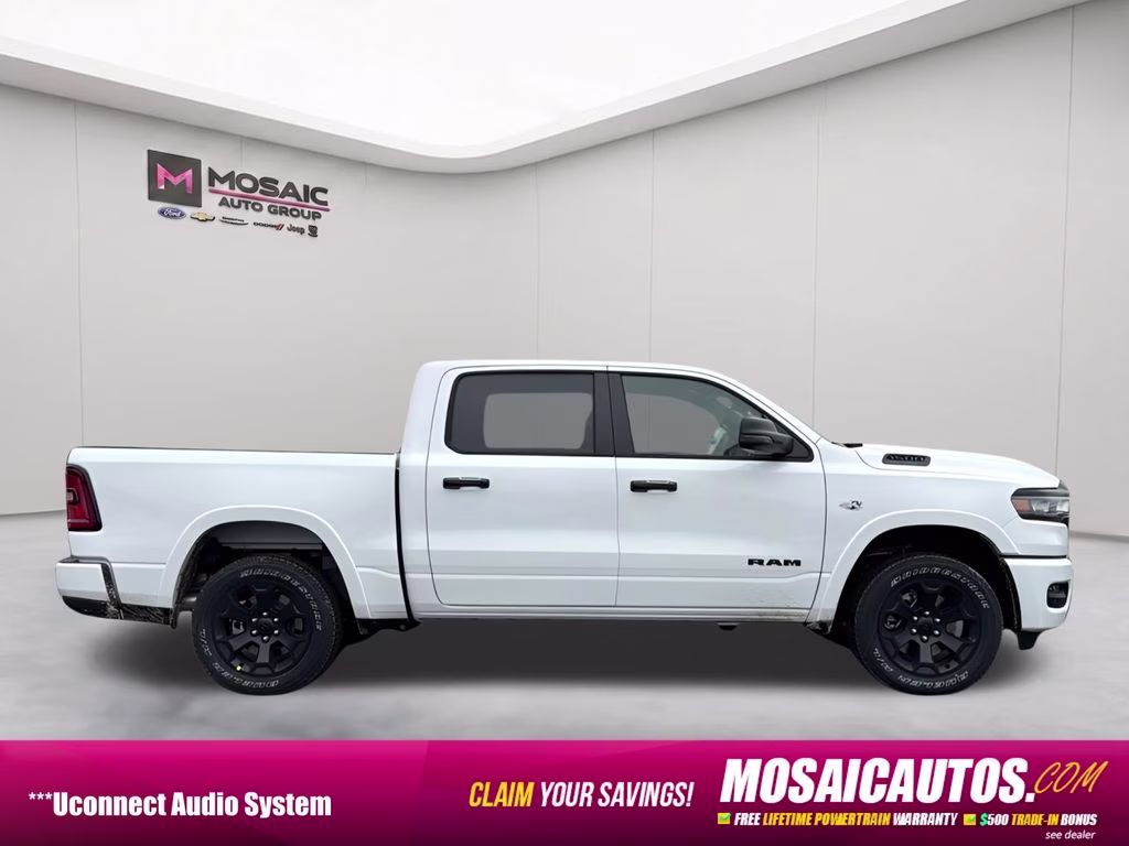 2026 Bright White Clearcoat Ram 1500 Big Horn/Lone Star 4X4 Truck