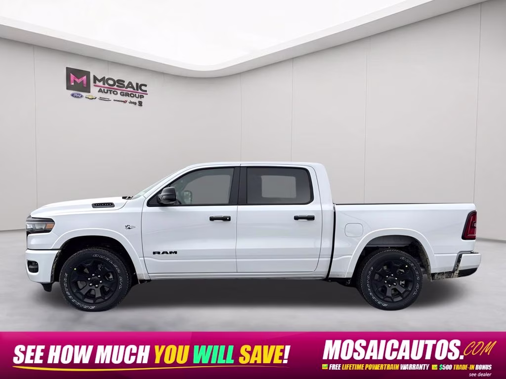 2026 Bright White Clearcoat Ram 1500 Big Horn/Lone Star 4X4 Truck