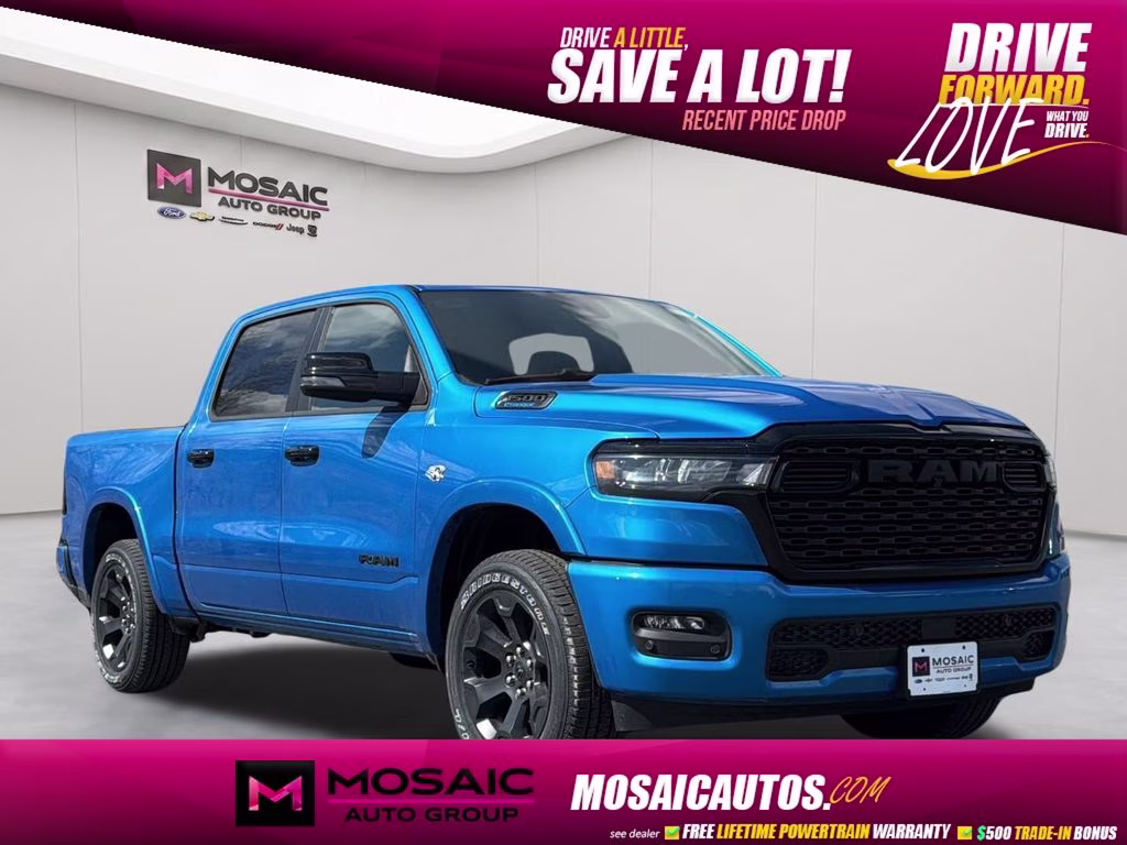 2026 Hydro Blue Pearlcoat Ram 1500 Big Horn/Lone Star 4X4 Truck