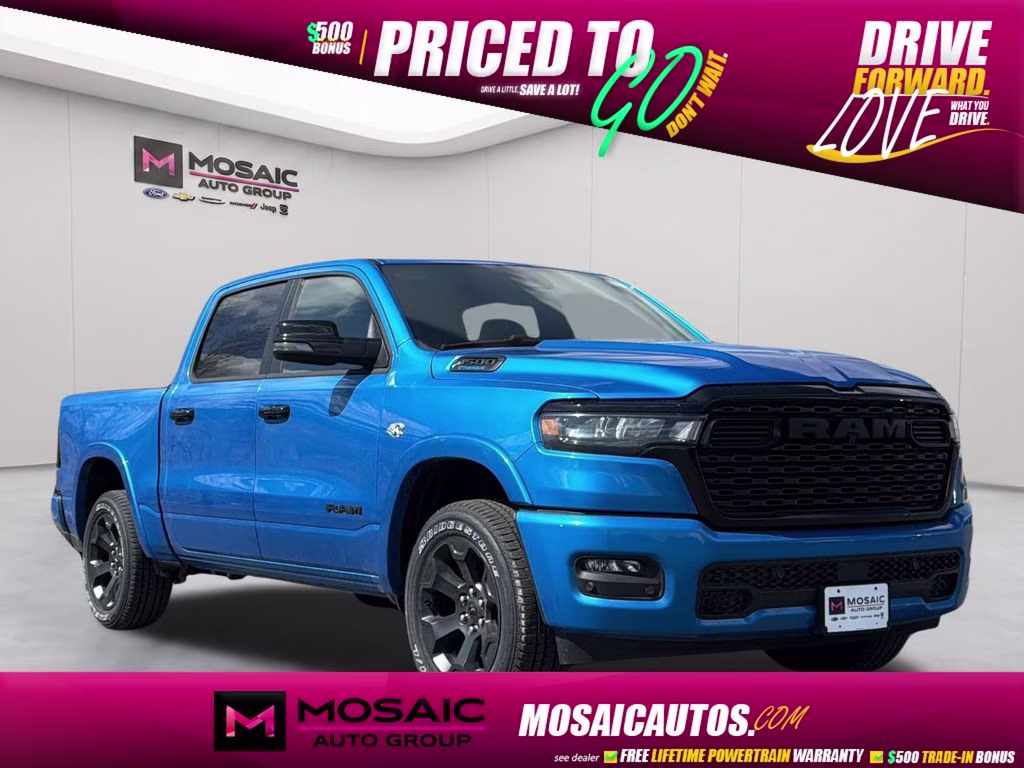 2026 Hydro Blue Pearlcoat Ram 1500 Big Horn/Lone Star 4X4 Truck