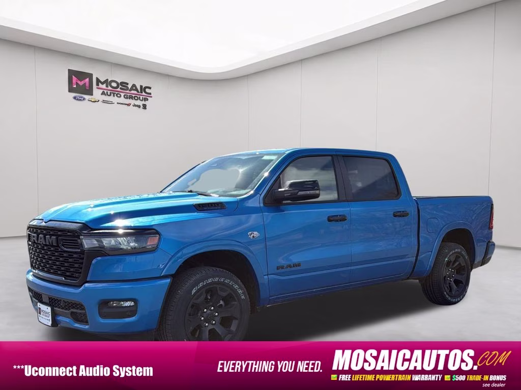 2026 Hydro Blue Pearlcoat Ram 1500 Big Horn/Lone Star 4X4 Truck