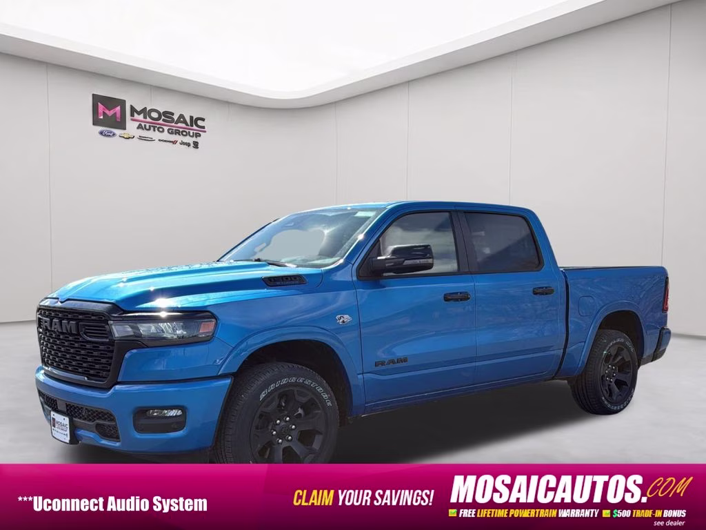 2026 Hydro Blue Pearlcoat Ram 1500 Big Horn/Lone Star 4X4 Truck