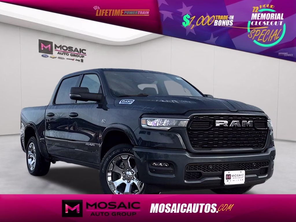 2026 Forged Blue Metallic Ram 1500 Big Horn/ Sport Appearance Package 4X4 Truck