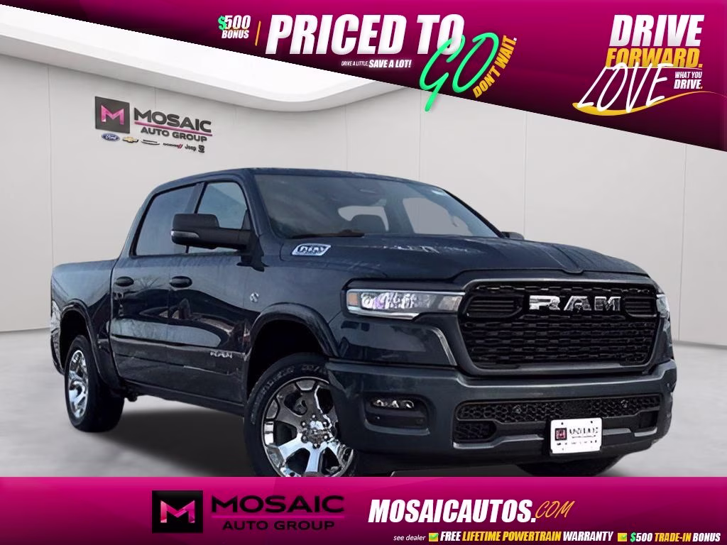 2026 Forged Blue Metallic Ram 1500 Big Horn/ Sport Appearance Package 4X4 Truck