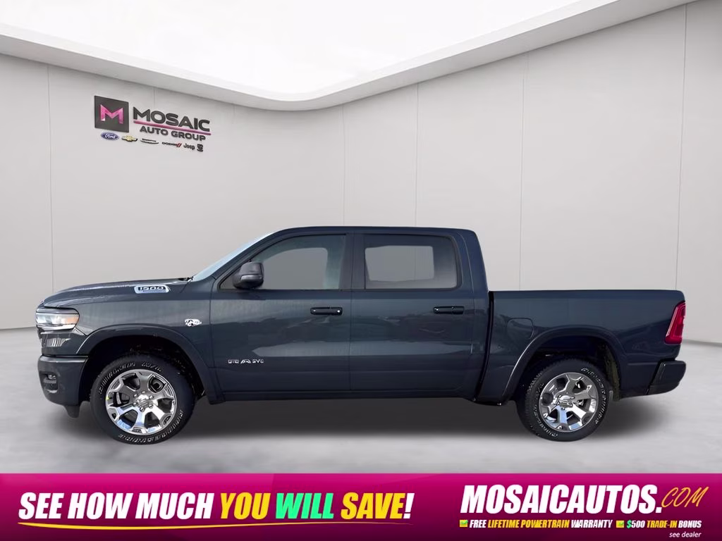 2026 Forged Blue Metallic Ram 1500 Big Horn/ Sport Appearance Package 4X4 Truck