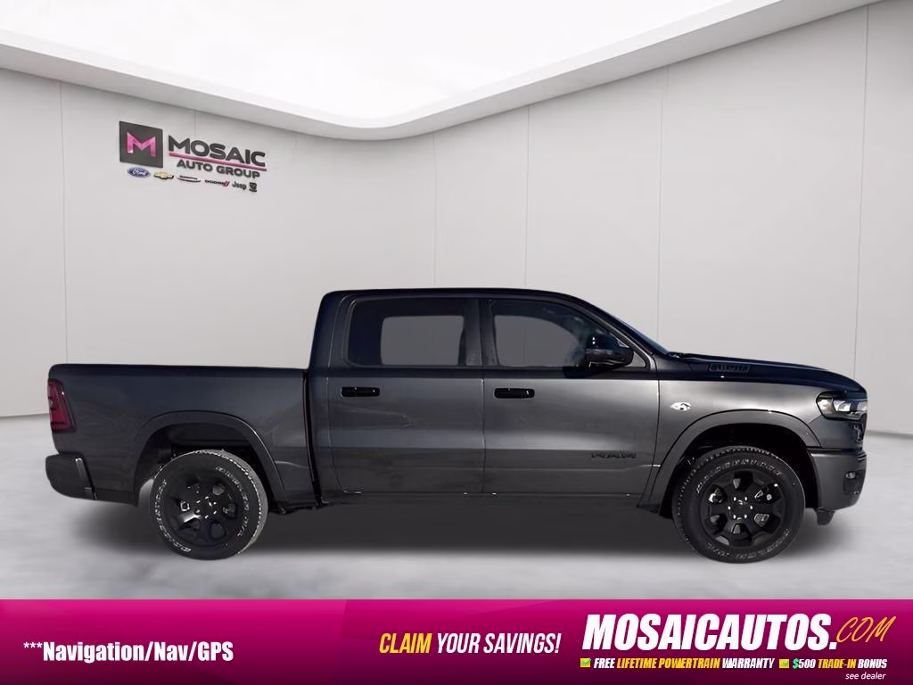 2026 Granite Crystal Metallic Clearcoat Ram 1500 Big Horn/Lone Star Night Edition 4X4 Truck