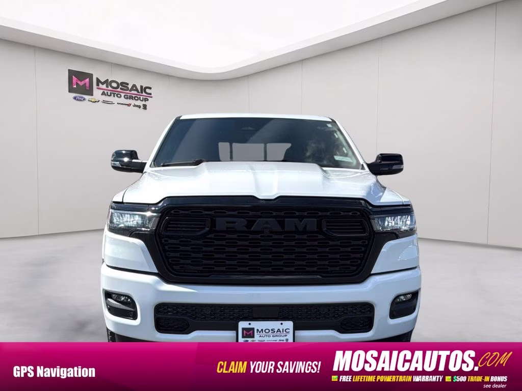 2026 Bright White Clearcoat Ram 1500 Big Horn Night Edition 4X4 Truck