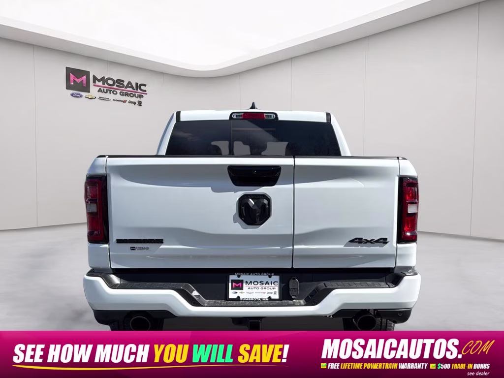 2026 Bright White Clearcoat Ram 1500 Big Horn Night Edition 4X4 Truck