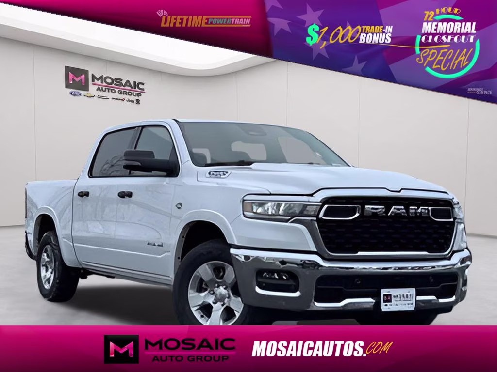 2026 Bright White Clearcoat Ram 1500 Big Horn 4X4 Truck