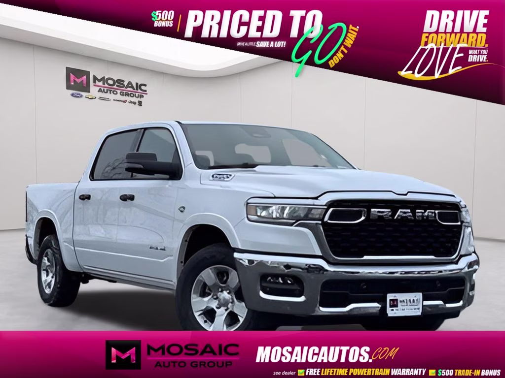 2026 Bright White Clearcoat Ram 1500 Big Horn 4X4 Truck