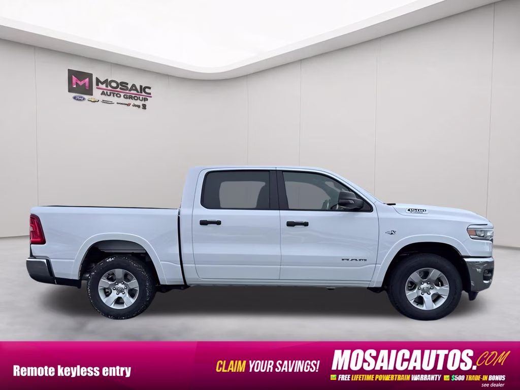 2026 Bright White Clearcoat Ram 1500 Big Horn 4X4 Truck
