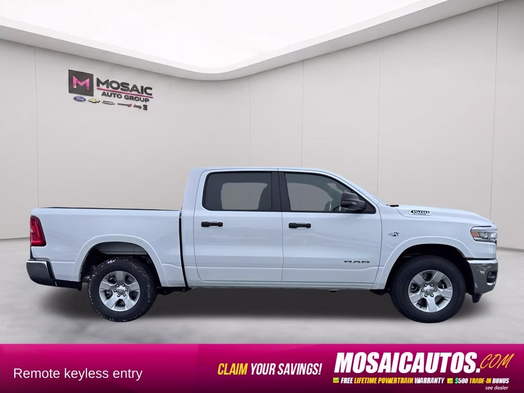 2026 Bright White Clearcoat Ram 1500 Big Horn 4X4 Truck