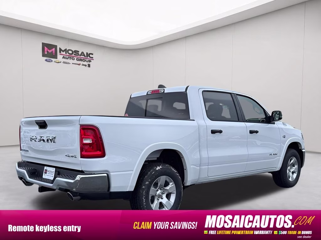 2026 Bright White Clearcoat Ram 1500 Big Horn 4X4 Truck