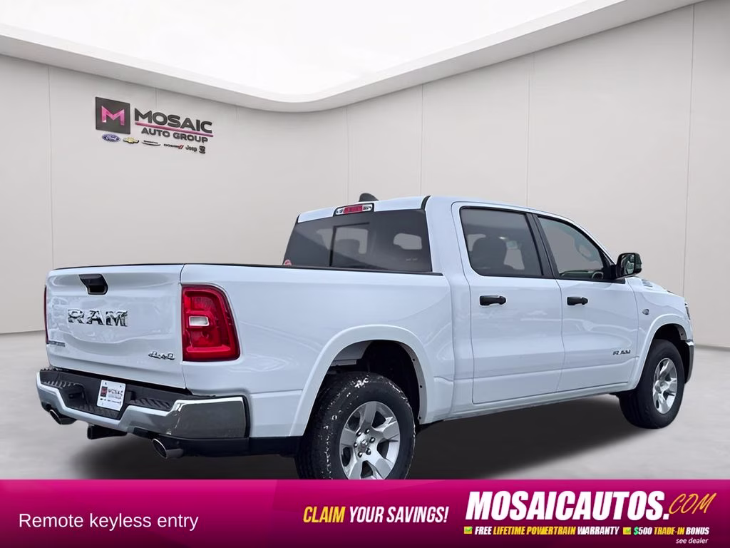 2026 Bright White Clearcoat Ram 1500 Big Horn 4X4 Truck