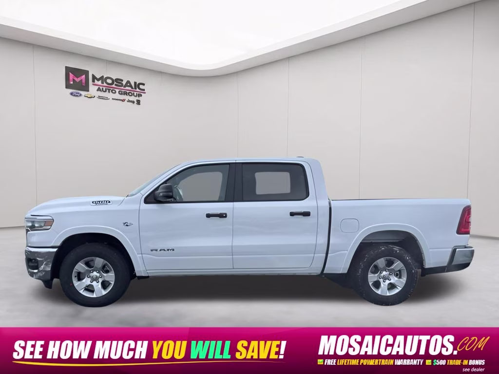 2026 Bright White Clearcoat Ram 1500 Big Horn 4X4 Truck