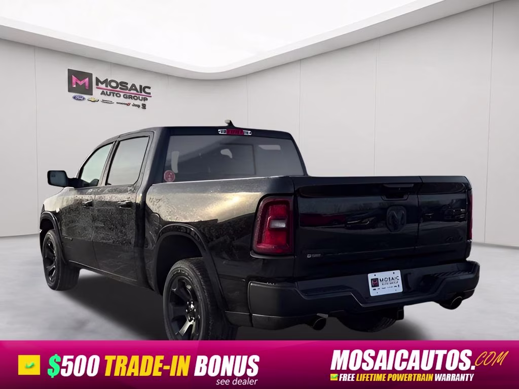 2026 Diamond Black Crystal Pearlcoat Ram 1500 Big Horn 4X4 Truck