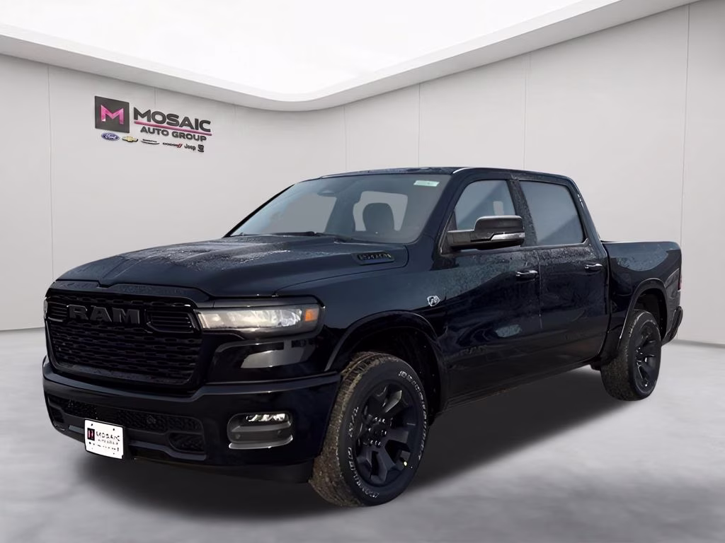 2026 Diamond Black Crystal Pearlcoat Ram 1500 Big Horn 4X4 Truck