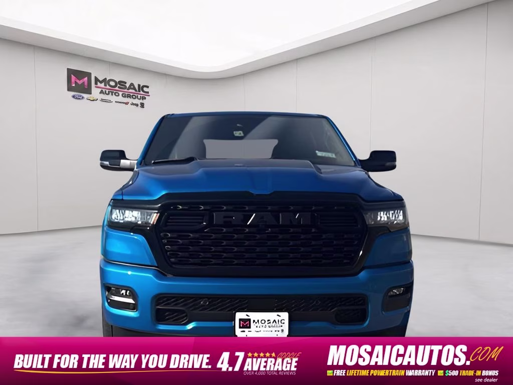 2026 Hydro Blue Pearlcoat Ram 1500 Big Horn Night Edition 4X4 Truck