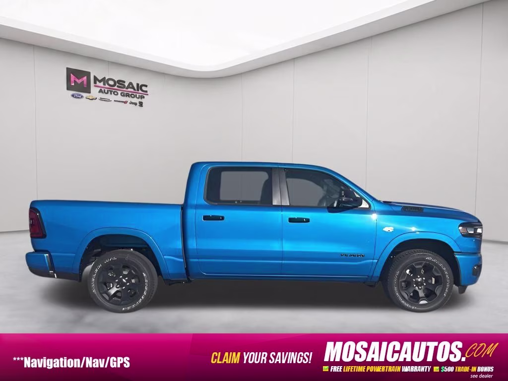 2026 Hydro Blue Pearlcoat Ram 1500 Big Horn Night Edition 4X4 Truck