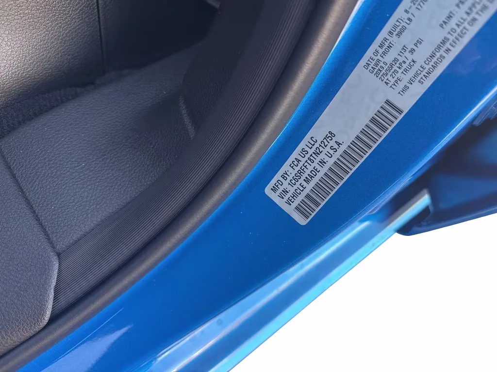 2026 Hydro Blue Pearlcoat Ram 1500 Big Horn Night Edition 4X4 Truck