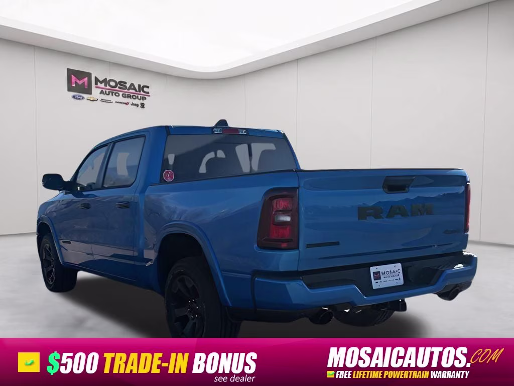 2026 Hydro Blue Pearlcoat Ram 1500 Big Horn Night Edition 4X4 Truck