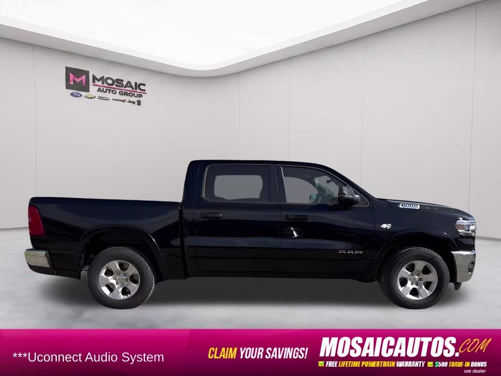 2026 Diamond Black Crystal Pearlcoat Ram 1500 Big Horn Big Horn Package 4X4 Truck