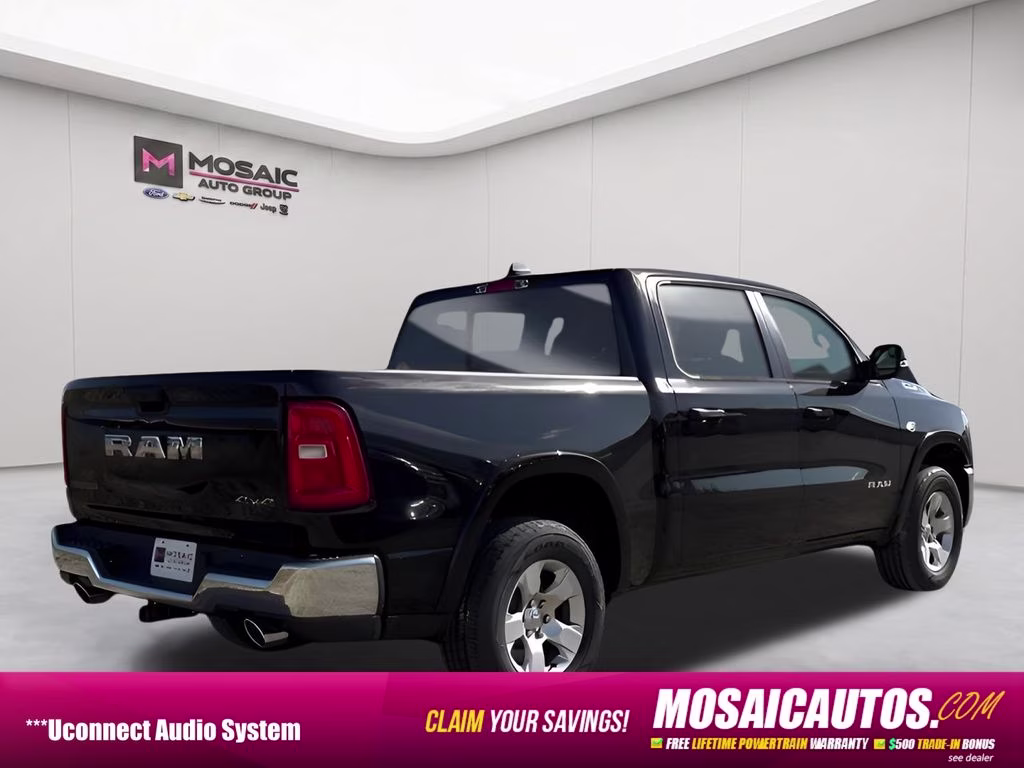 2026 Diamond Black Crystal Pearlcoat Ram 1500 Big Horn Big Horn Package 4X4 Truck
