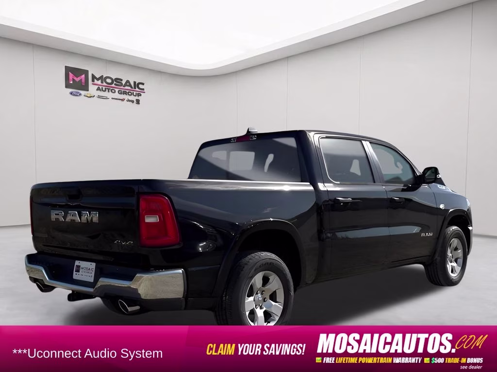2026 Diamond Black Crystal Pearlcoat Ram 1500 Big Horn Big Horn Package 4X4 Truck