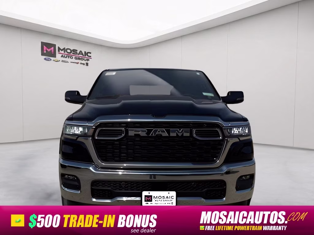 2026 Diamond Black Crystal Pearlcoat Ram 1500 Big Horn Big Horn Package 4X4 Truck