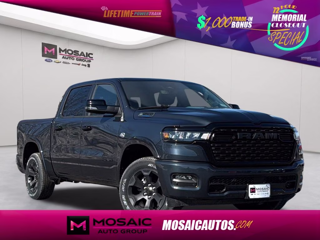 2026 Forged Blue Metallic Ram 1500 Big Horn/Lone Star Night Edition 4X4 Truck