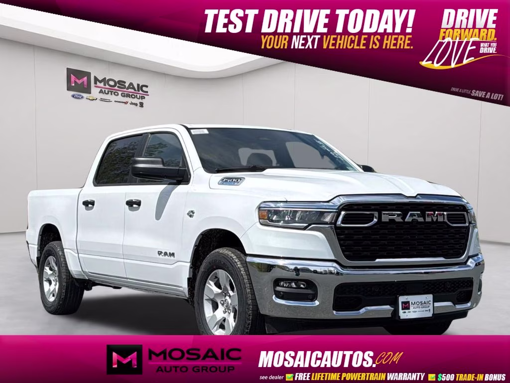 2026 Bright White Clearcoat Ram 1500 Big Horn/Lone Star 4X4 Truck