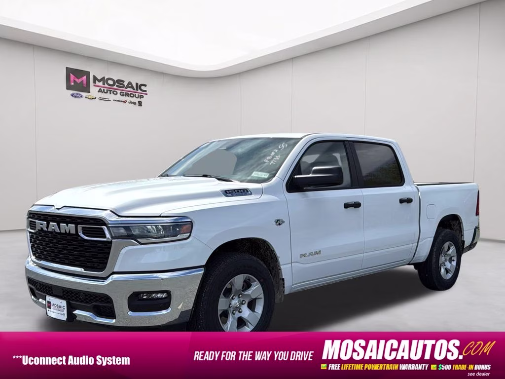 2026 Bright White Clearcoat Ram 1500 Big Horn/Lone Star 4X4 Truck