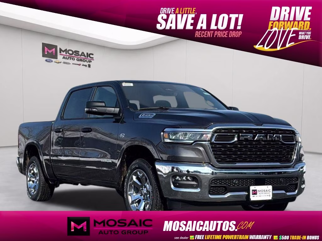 2026 Granite Crystal Metallic Clearcoat Ram 1500 Big Horn/Lone Star 4X4 Truck